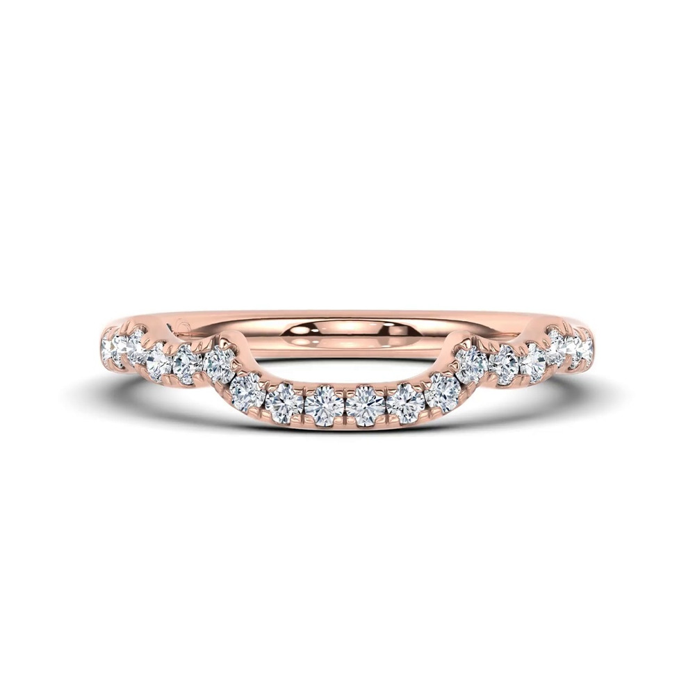 360 degree view of Valora Contoured Pavé Band by Christian Siriano