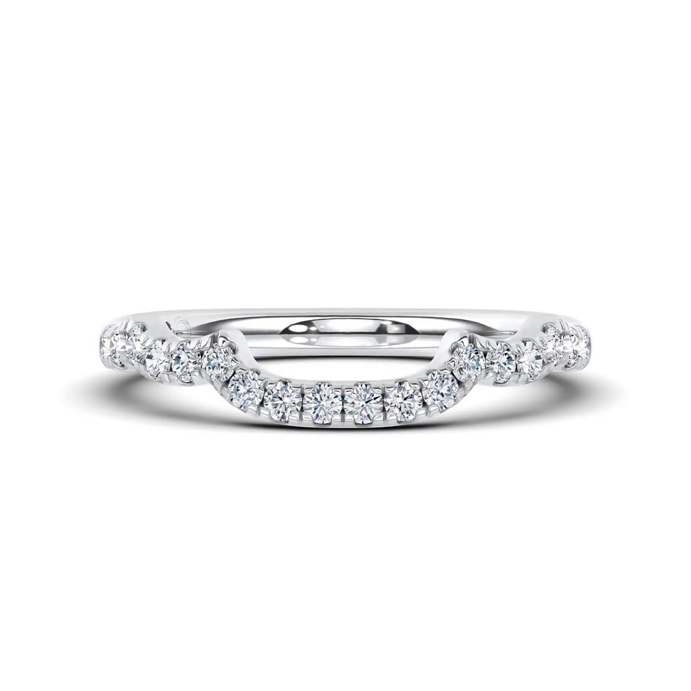 360 degree view of Valora Contoured Pavé Band by Christian Siriano