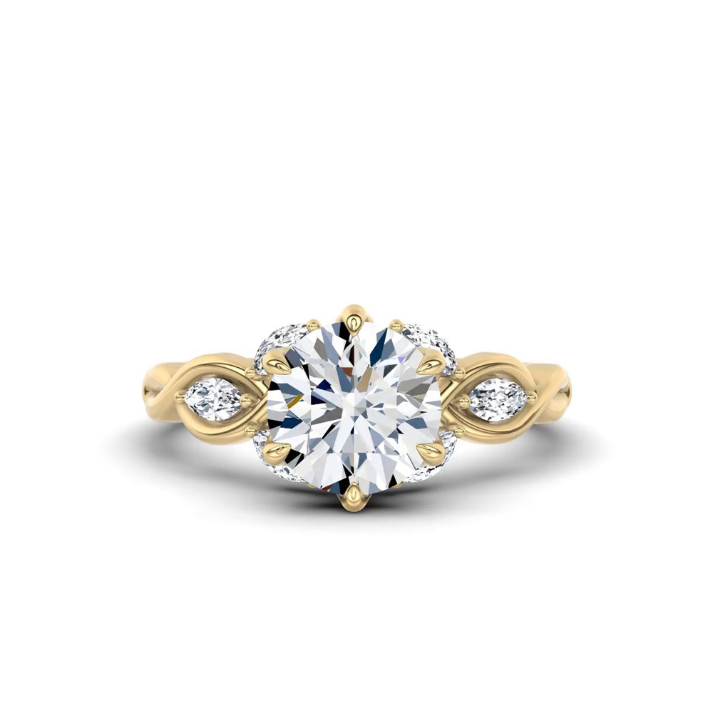 360 degree view of Valora Vine Lab Engagement Ring by Christian Siriano