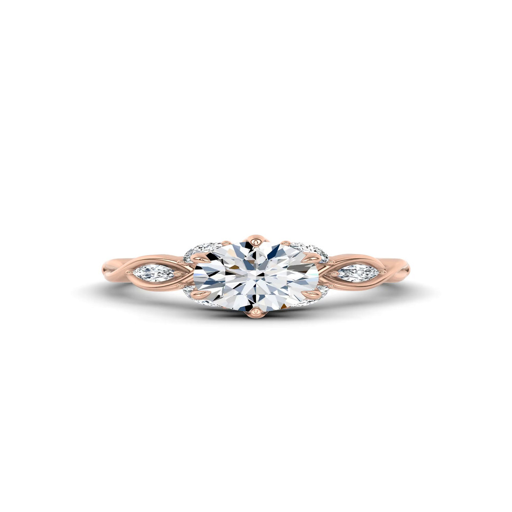 360 degree view of Valora Vine Lab Engagement Ring by Christian Siriano