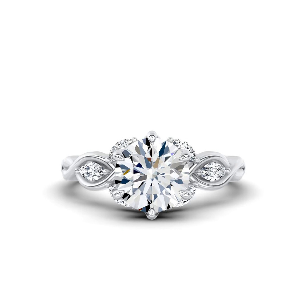 360 degree view of Valora Vine Engagement Ring by Christian Siriano