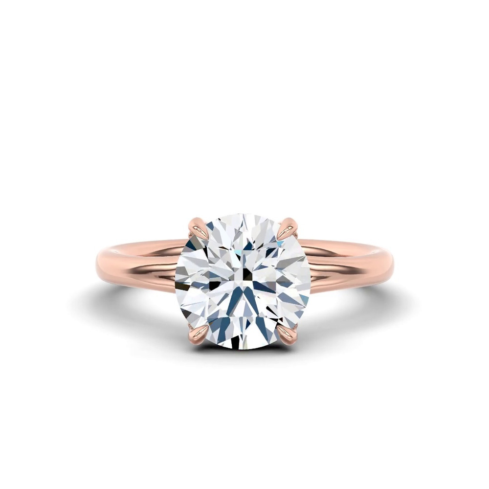 360 degree view of Marcelle Lab Diamond Accent Hidden Halo Engagement Ring