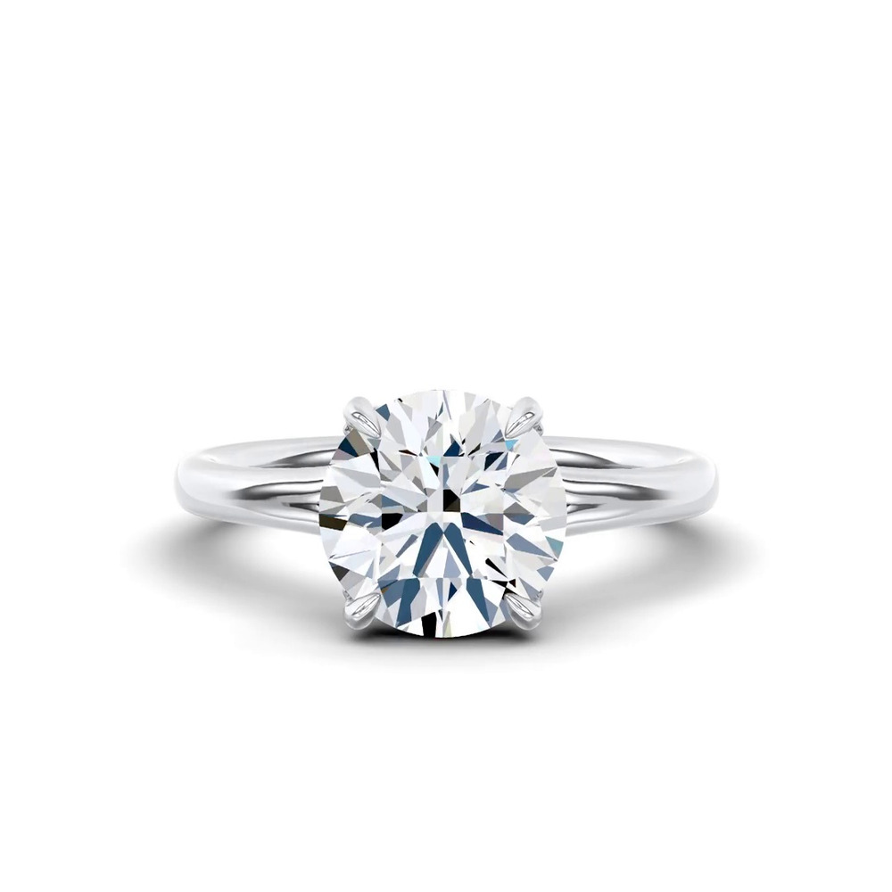 360 degree view of Marcelle Lab Diamond Accent Hidden Halo Engagement Ring