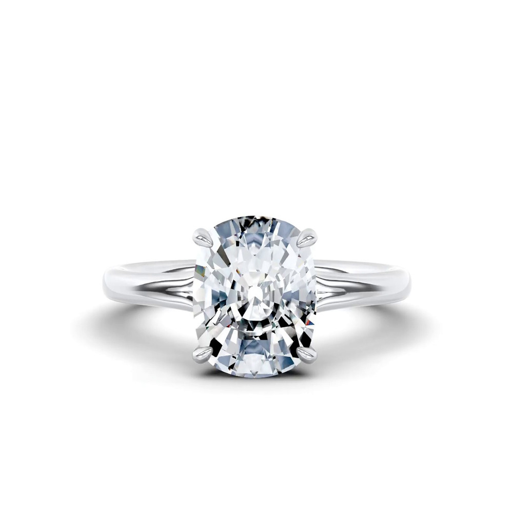 360 degree view of Marcelle Lab Diamond Accent Hidden Halo Engagement Ring