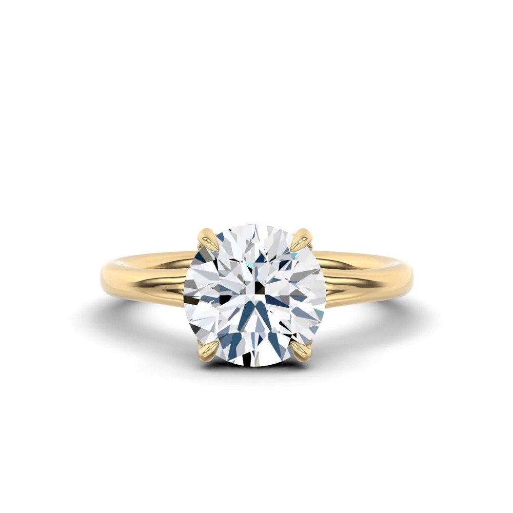 360 degree view of Marcelle Lab Diamond Accent Hidden Halo Engagement Ring