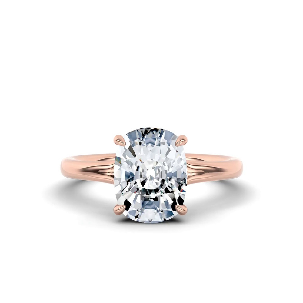 360 degree view of Marcelle Lab Diamond Accent Hidden Halo Engagement Ring