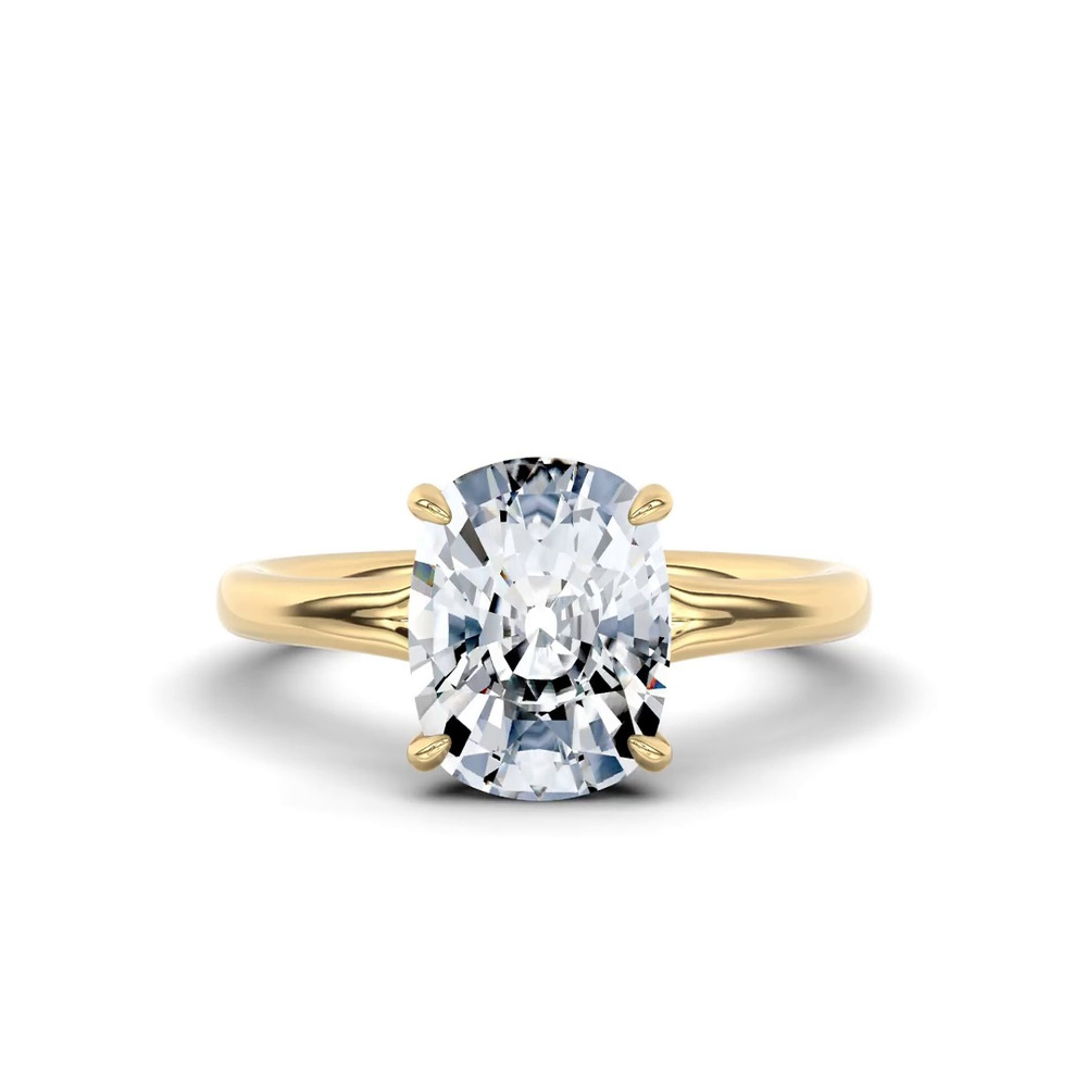 360 degree view of Marcelle Lab Diamond Accent Hidden Halo Engagement Ring