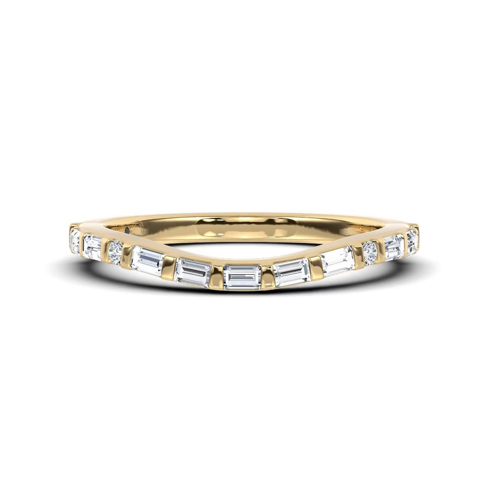 360 degree view of Mirabel Baguette Contoured Lab Band by Christian Siriano