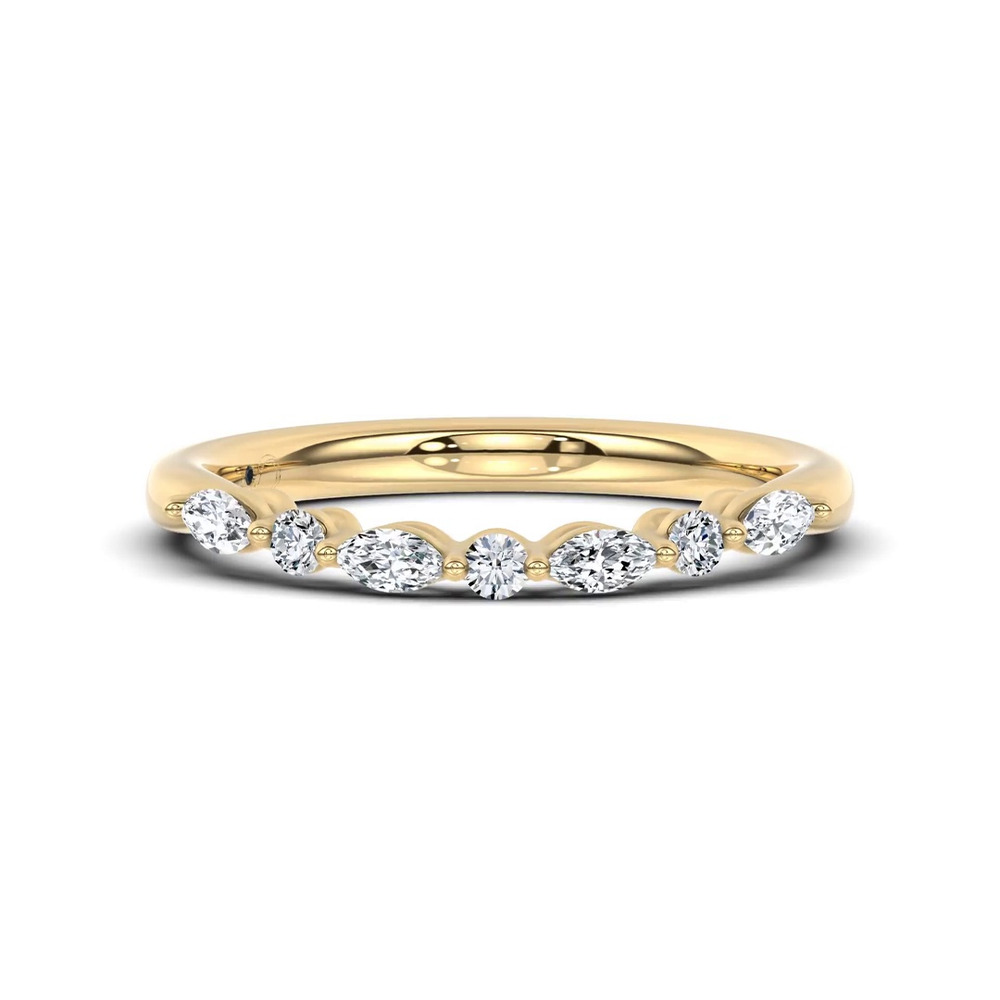 360 degree view of Novelle Mixed Shape Band by Christian Siriano