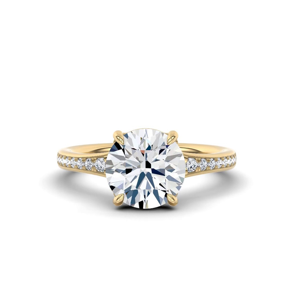 360 degree view of Marcelle Lab Diamond Accent Pavé Engagement Ring