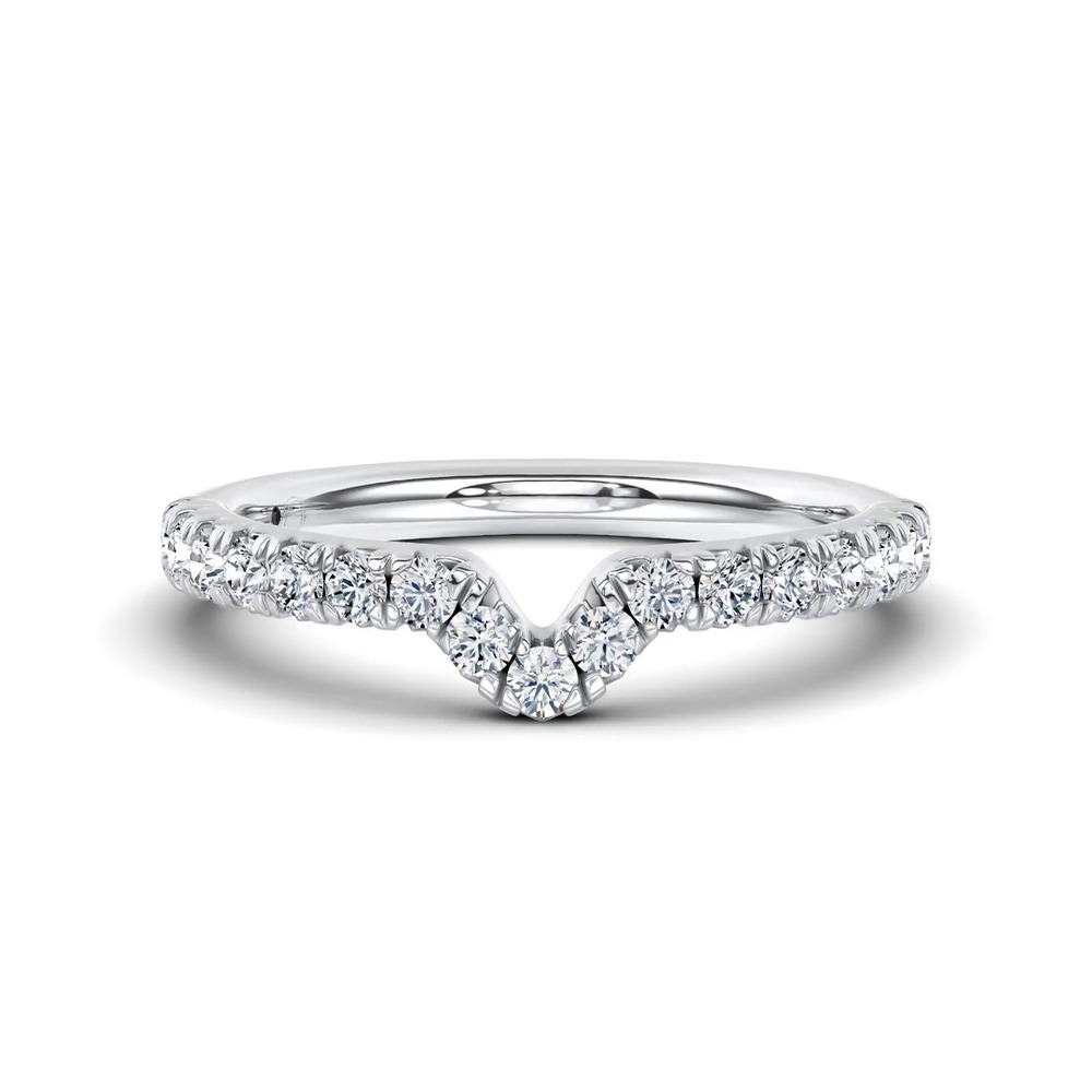 360 degree view of Ovation Contoured Pavé Band by Christian Siriano