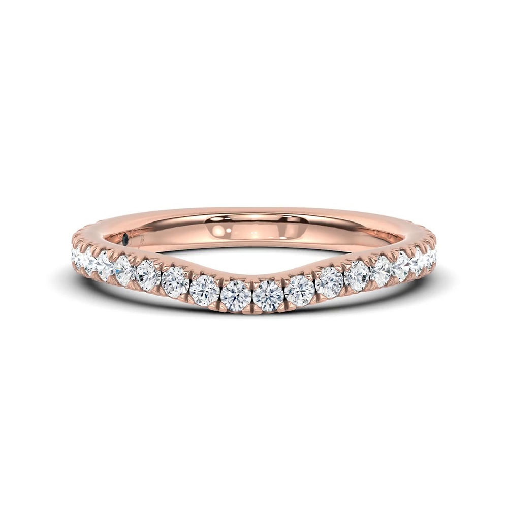 360 degree view of Gilded Glow Contoured Pavé Band by Christian Siriano