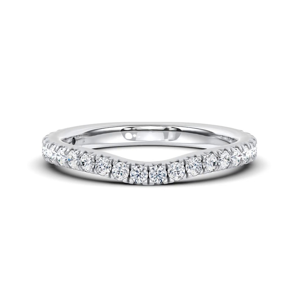 360 degree view of Gilded Glow Contoured Pavé Band by Christian Siriano