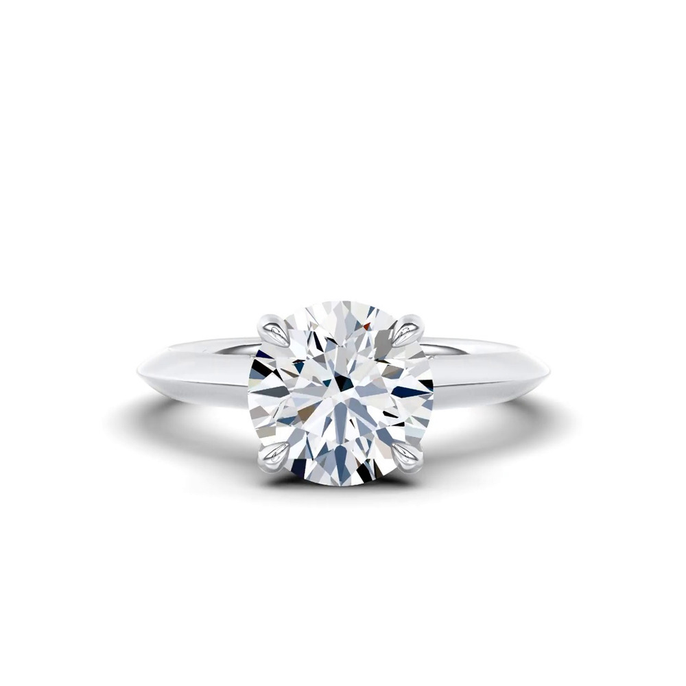 360 degree view of Avant Knife-Edge Lab Engagement Ring by Christian Siriano