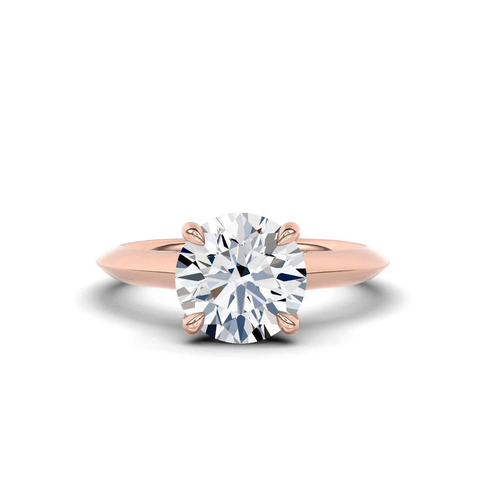 360 degree view of Avant Knife-Edge Lab Engagement Ring by Christian Siriano