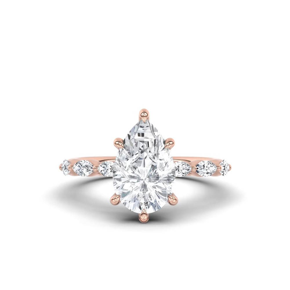 360 degree view of Virelia Lab Engagement Ring by Christian Siriano