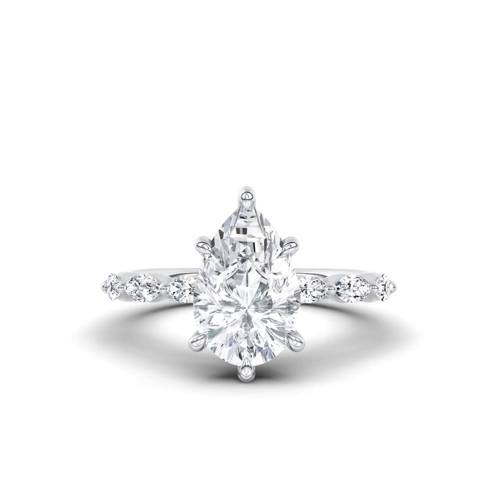 360 degree view of Virelia Lab Engagement Ring by Christian Siriano