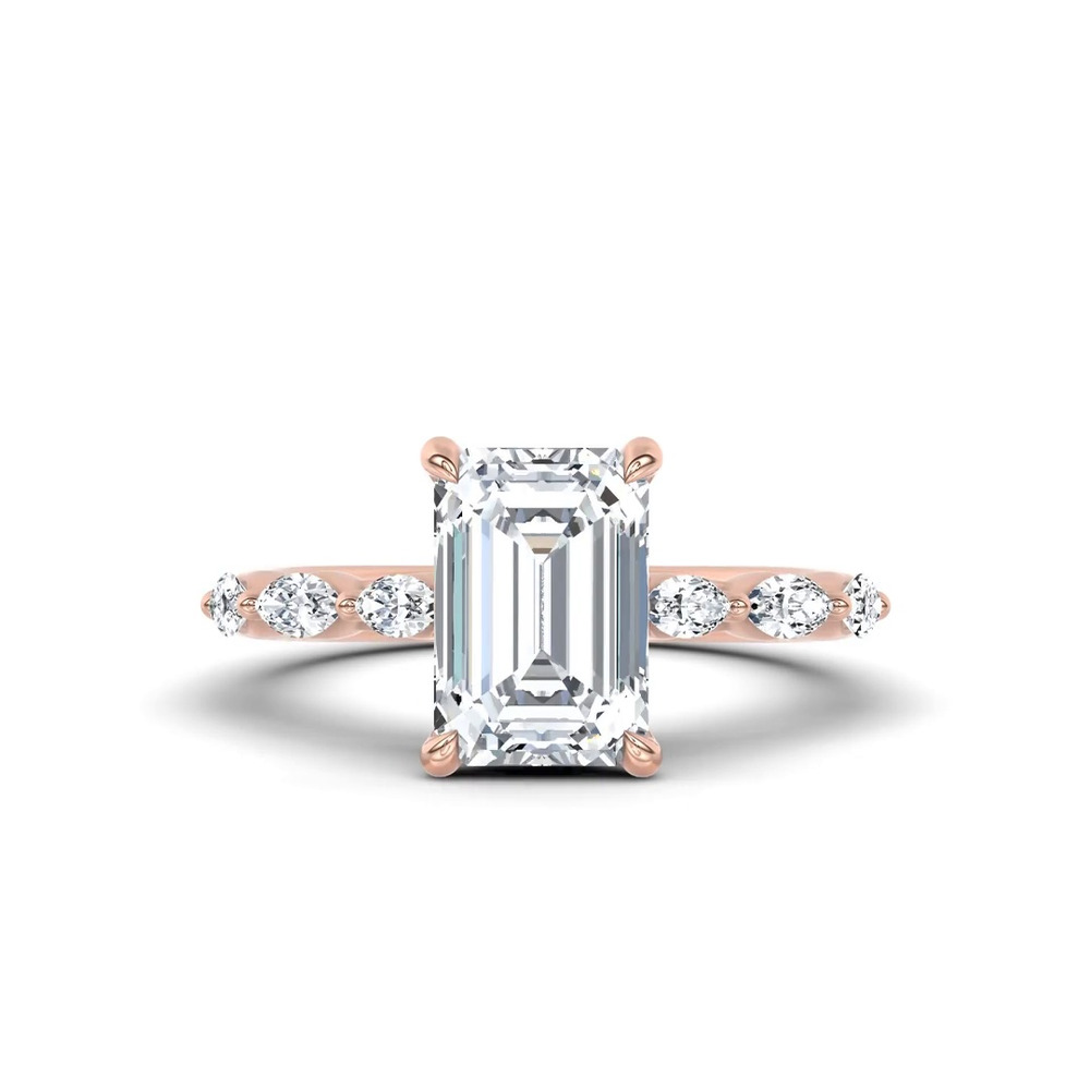 360 degree view of Virelia Lab Engagement Ring by Christian Siriano