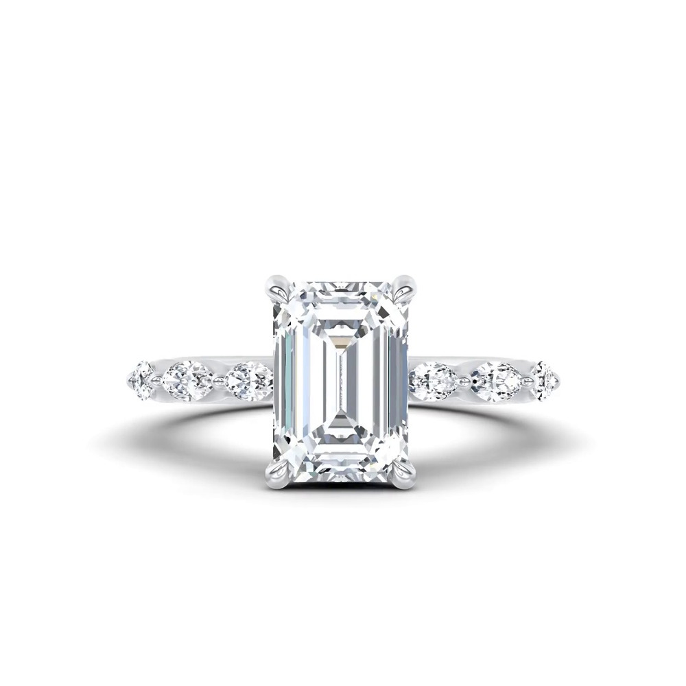 360 degree view of Virelia Lab Engagement Ring by Christian Siriano