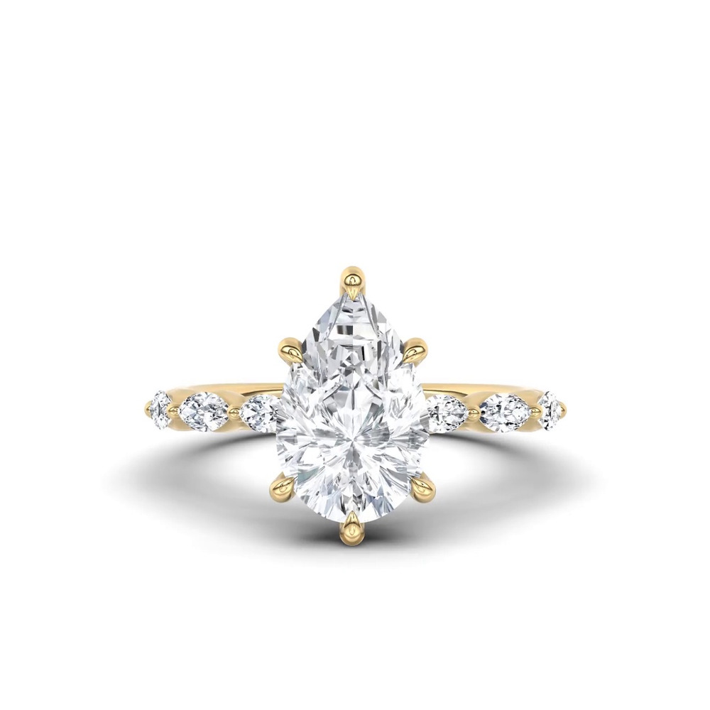 360 degree view of Virelia Lab Engagement Ring by Christian Siriano