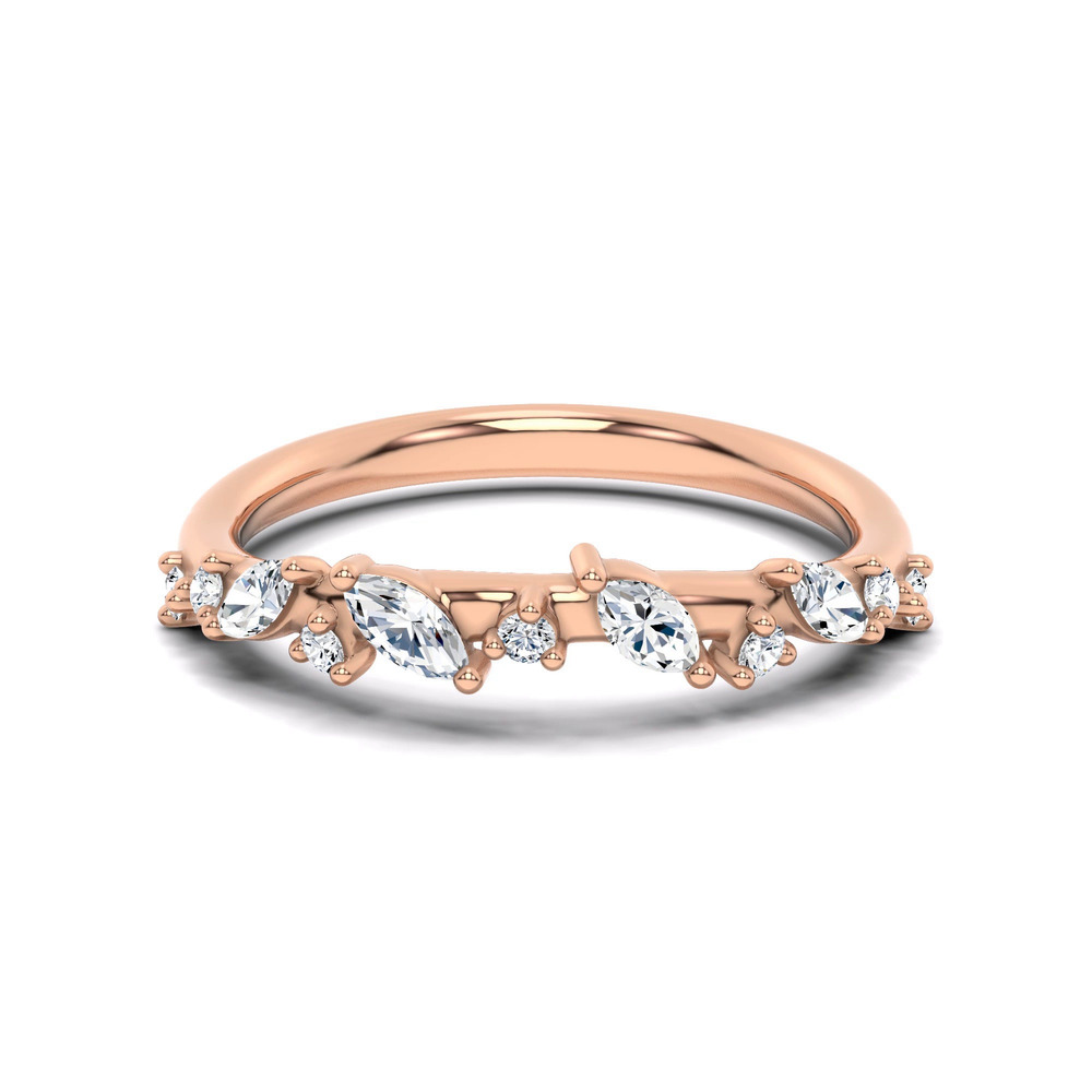360 degree view of Hayley Scattered Diamond Band