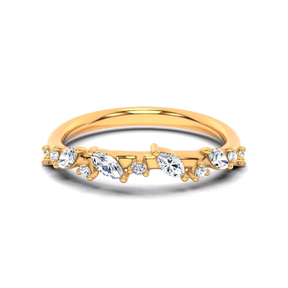 360 degree view of Hayley Scattered Lab Diamond Band