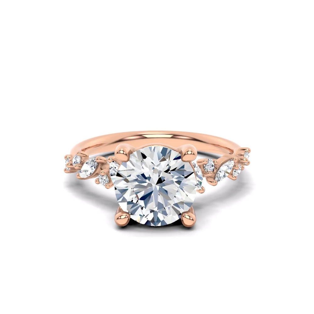 360 degree view of Hayley Scattered Lab Diamond Engagement Ring
