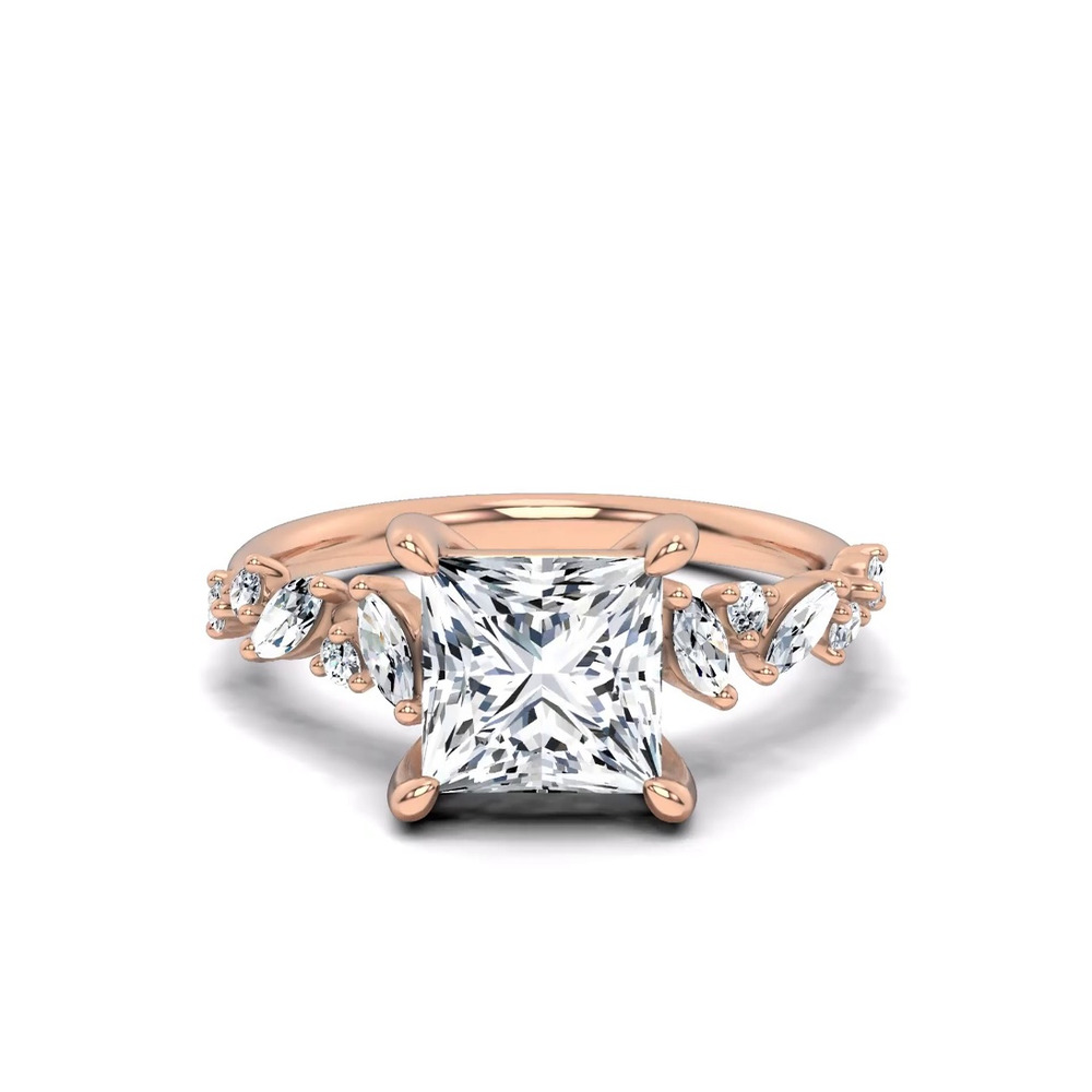 360 degree view of Hayley Scattered Lab Diamond Engagement Ring
