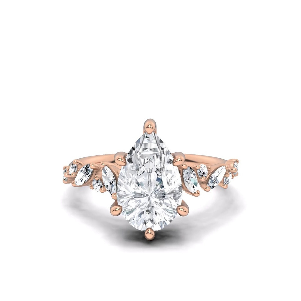 360 degree view of Hayley Scattered Lab Diamond Engagement Ring
