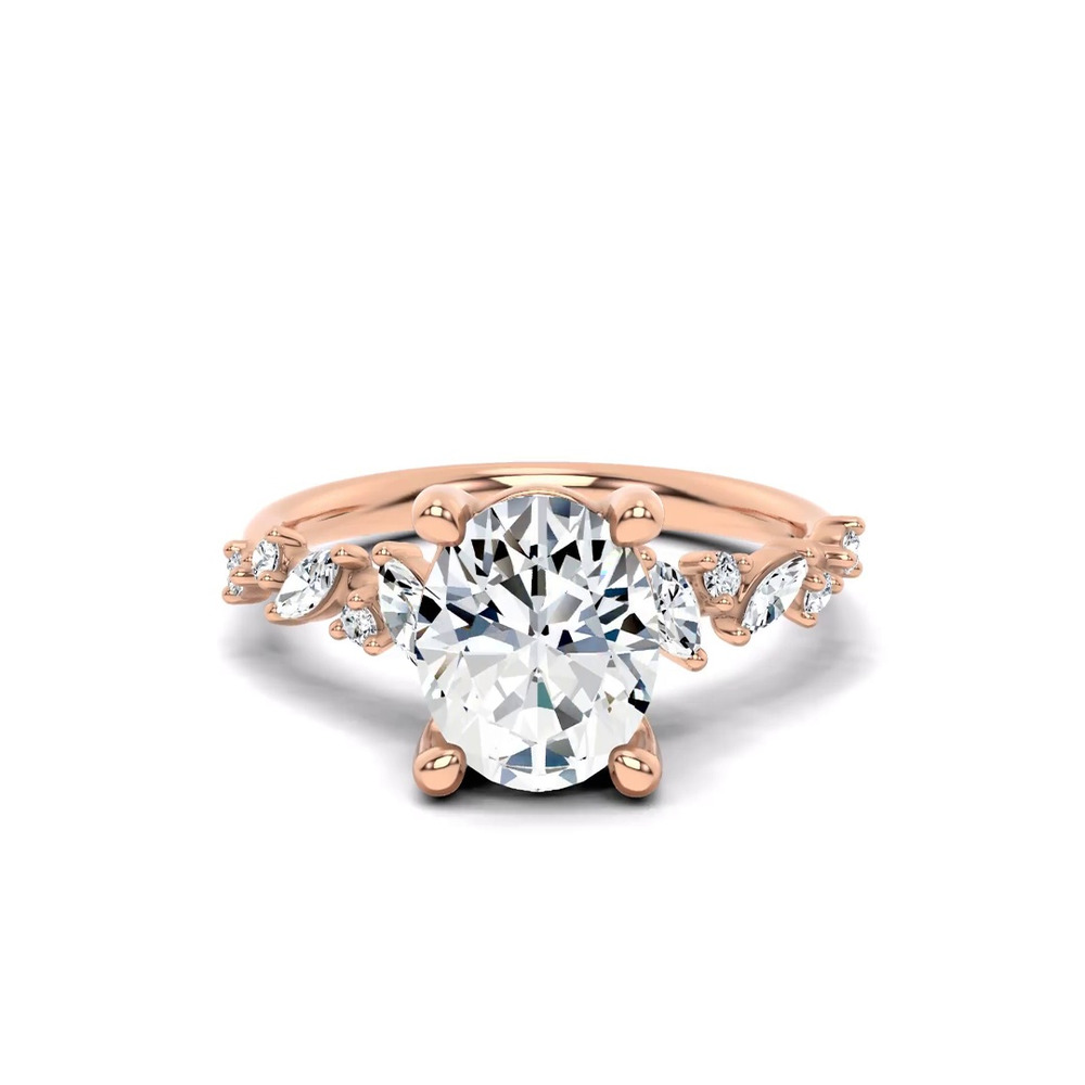 360 degree view of Hayley Scattered Lab Diamond Engagement Ring