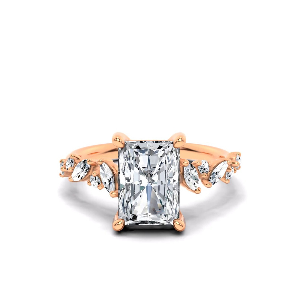 360 degree view of Hayley Scattered Lab Diamond Engagement Ring