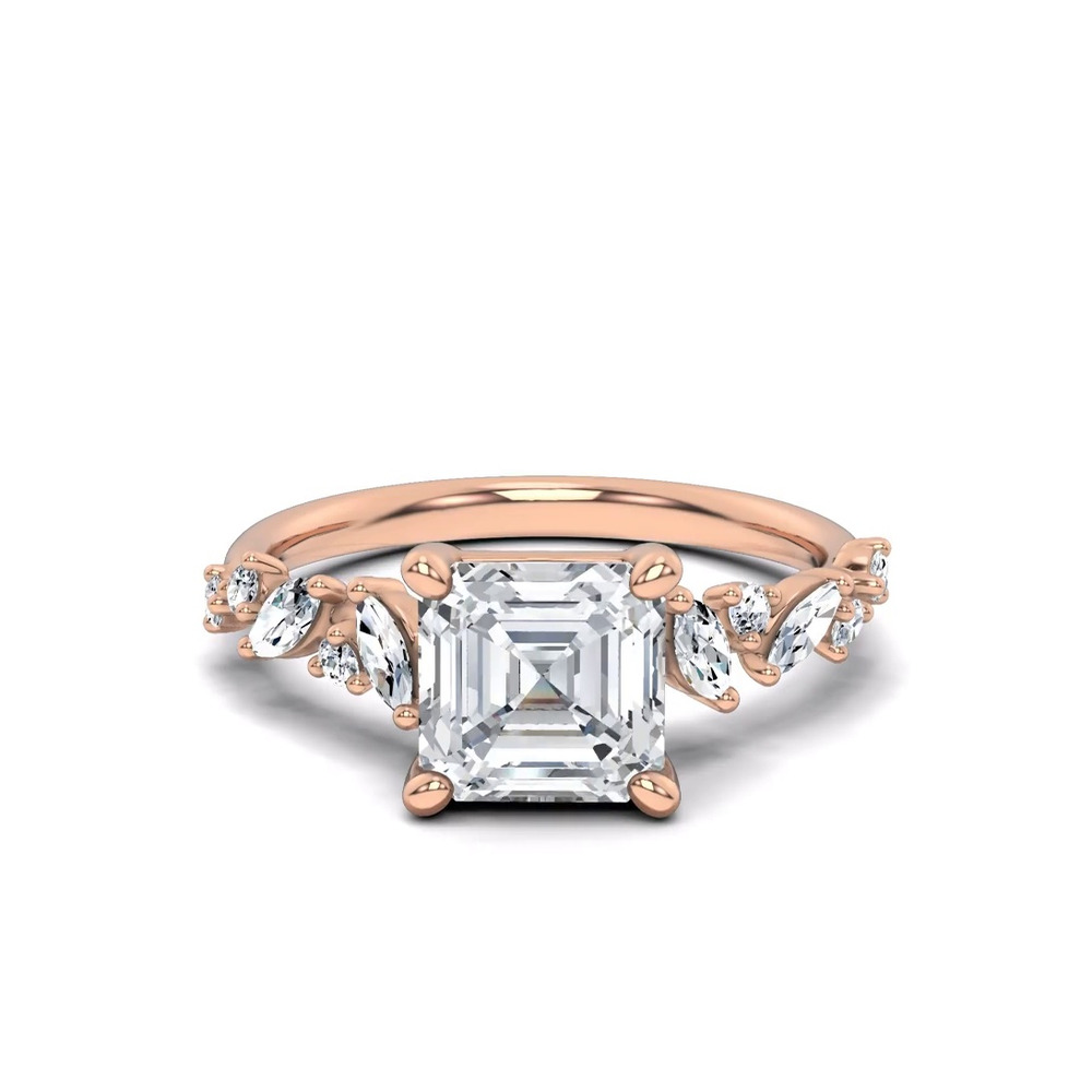 360 degree view of Hayley Scattered Lab Diamond Engagement Ring