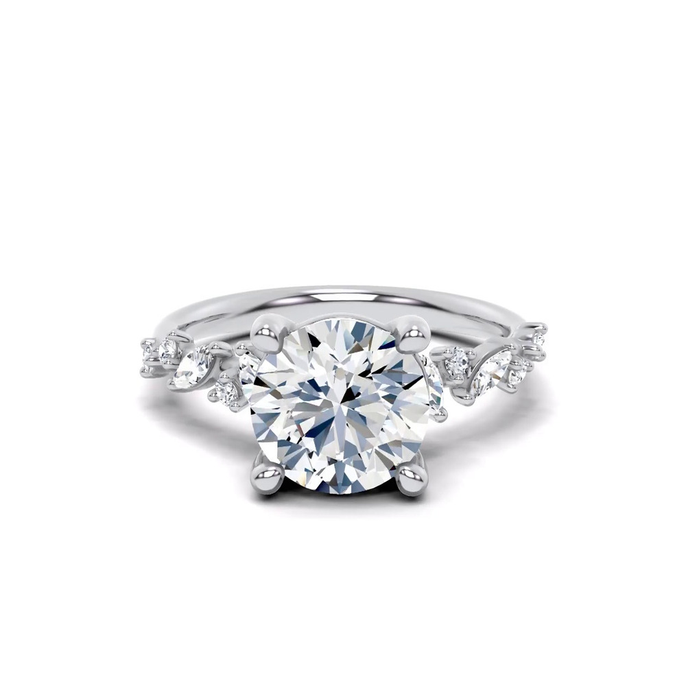 360 degree view of Hayley Scattered Lab Diamond Engagement Ring