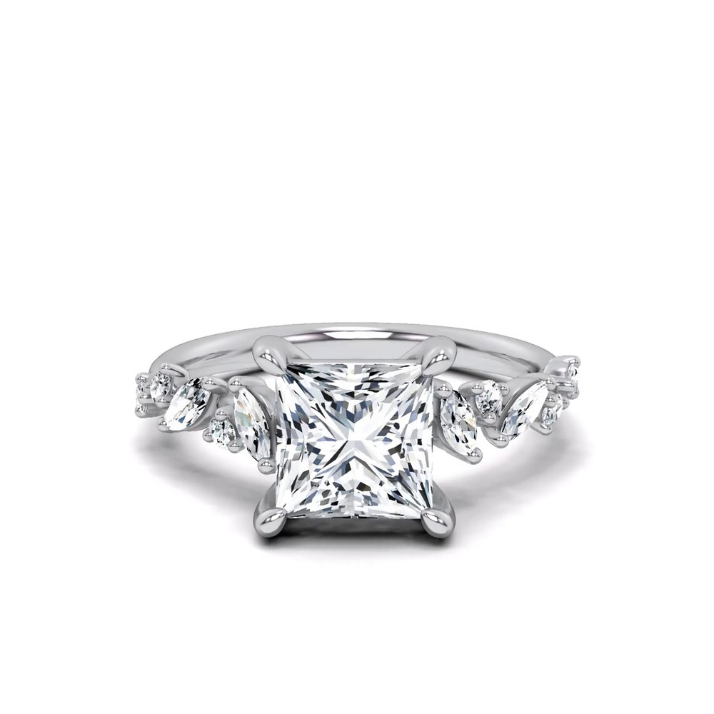 360 degree view of Hayley Scattered Lab Diamond Engagement Ring