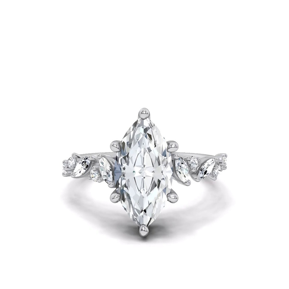 360 degree view of Hayley Scattered Lab Diamond Engagement Ring