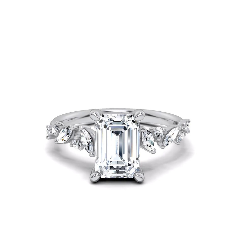 360 degree view of Hayley Scattered Lab Diamond Engagement Ring