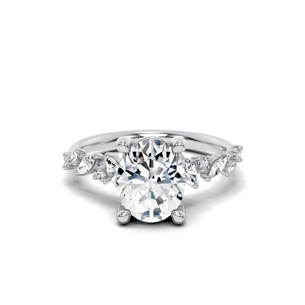 360 degree view of Hayley Scattered Lab Diamond Engagement Ring