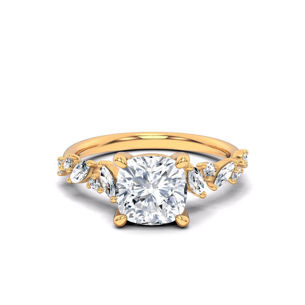 360 degree view of Hayley Scattered Lab Diamond Engagement Ring