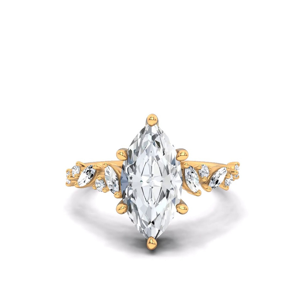 360 degree view of Hayley Scattered Lab Diamond Engagement Ring