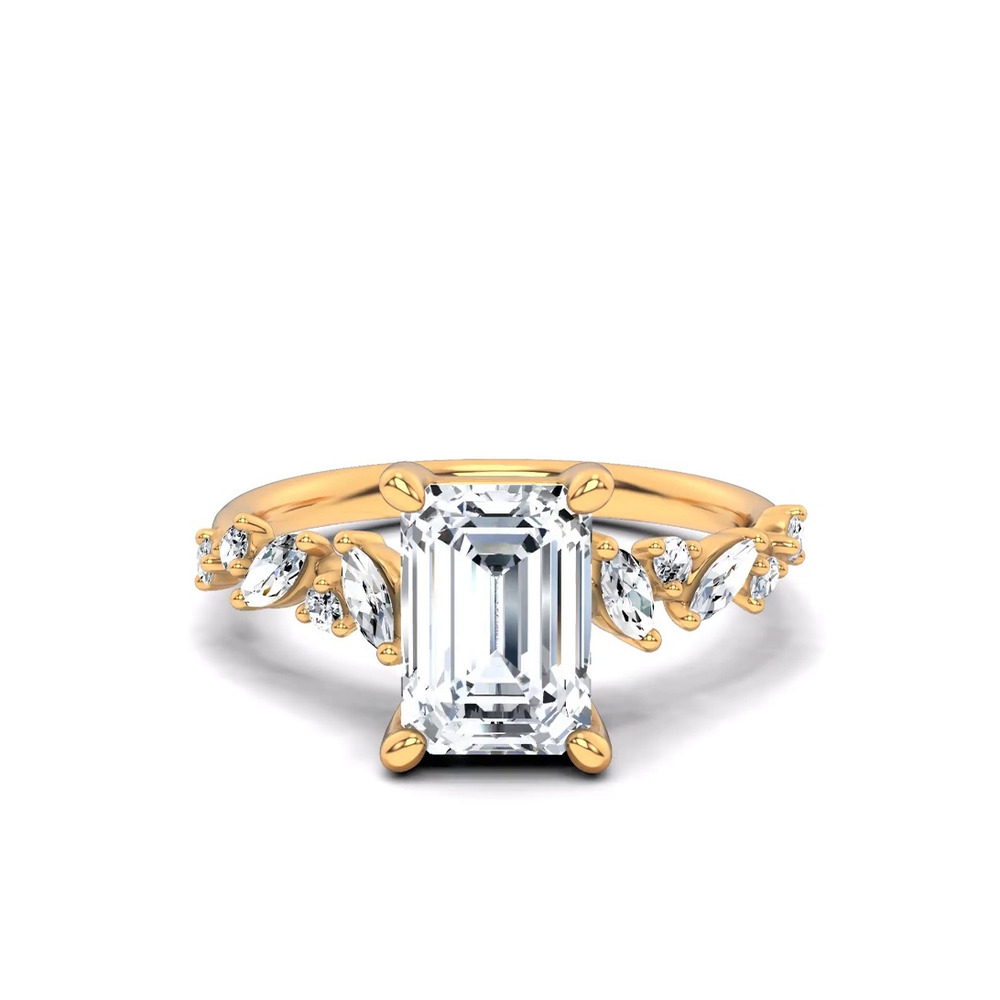 360 degree view of Hayley Scattered Lab Diamond Engagement Ring