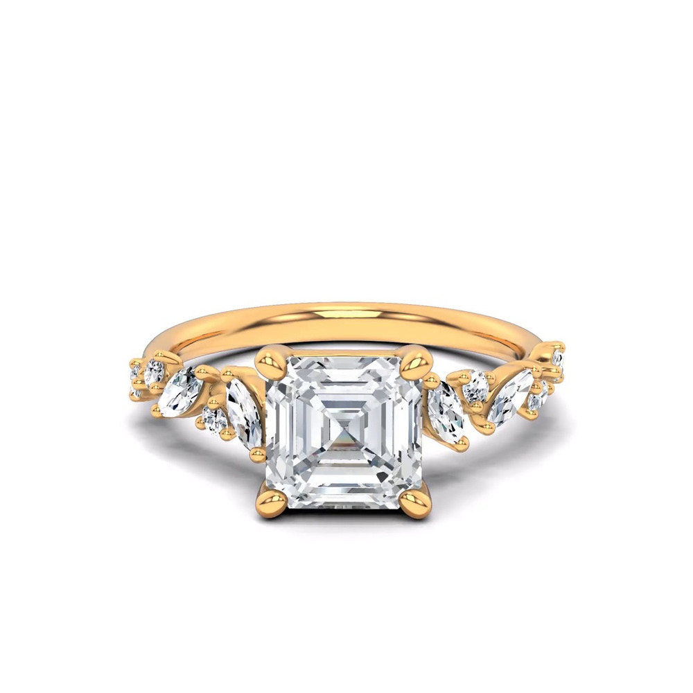360 degree view of Hayley Scattered Lab Diamond Engagement Ring