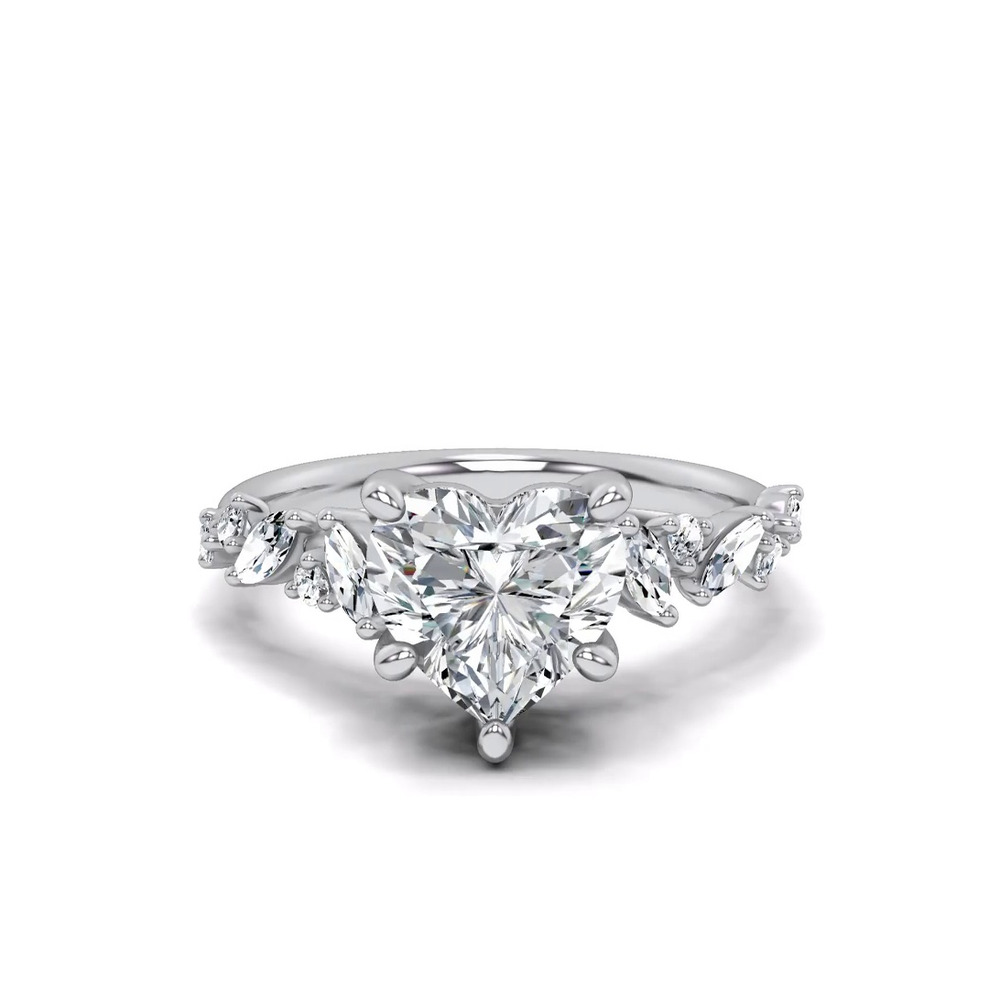 360 degree view of Hayley Scattered Lab Diamond Engagement Ring