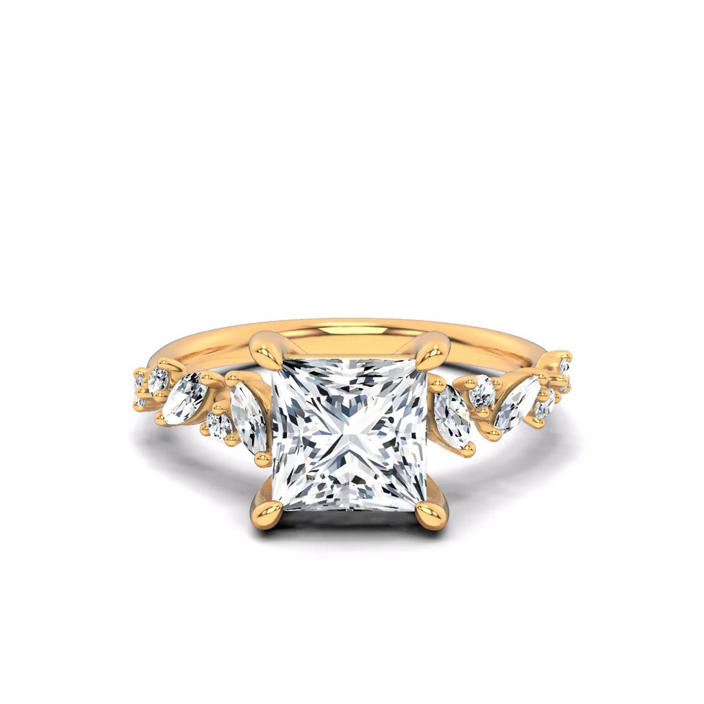 360 degree view of Hayley Scattered Lab Diamond Engagement Ring