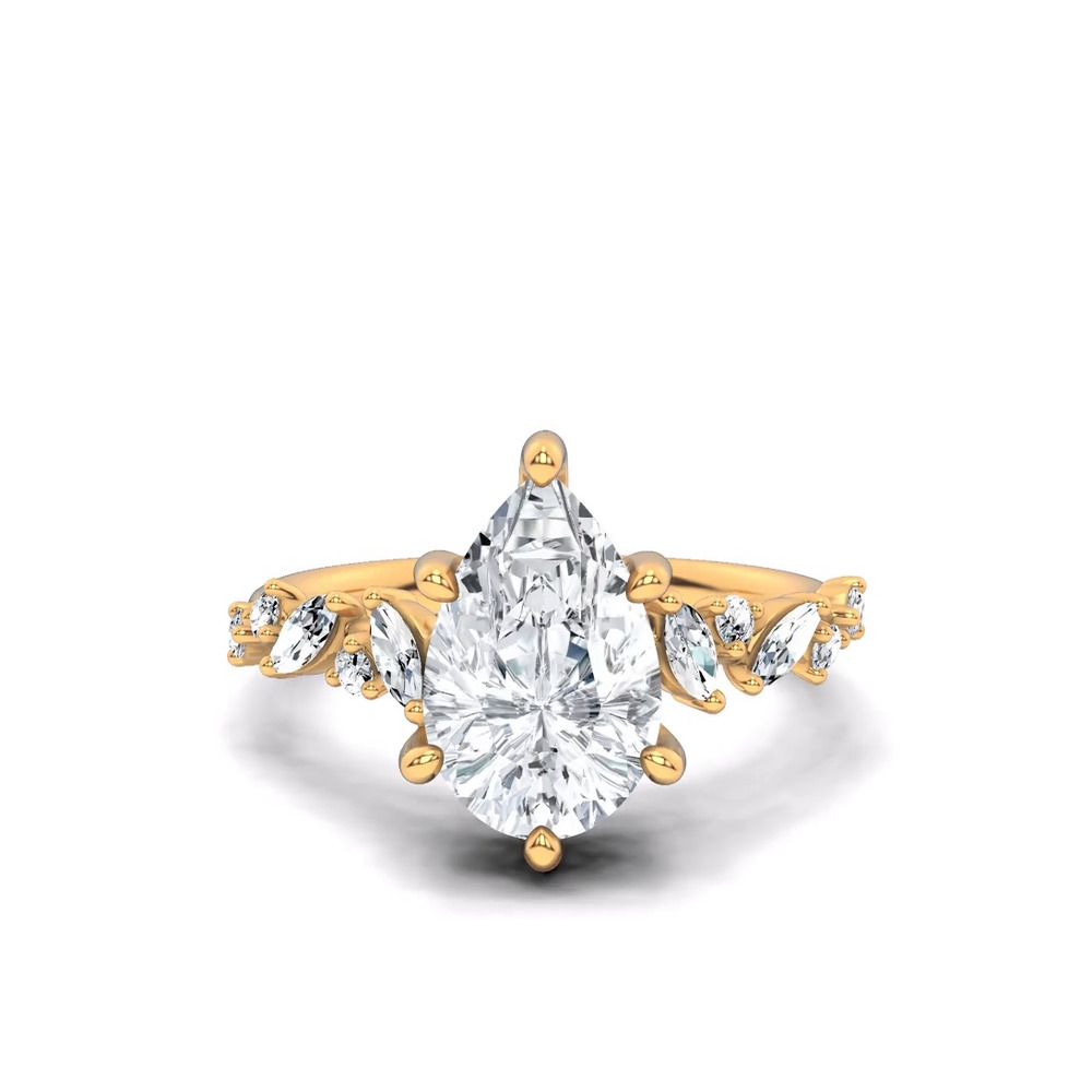 360 degree view of Hayley Scattered Lab Diamond Engagement Ring
