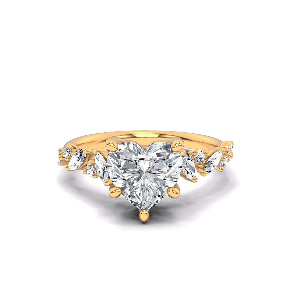 360 degree view of Hayley Scattered Lab Diamond Engagement Ring