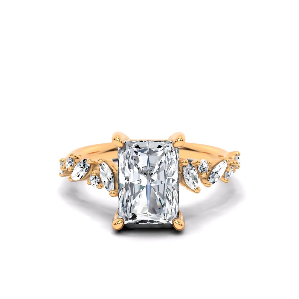 360 degree view of Hayley Scattered Lab Diamond Engagement Ring