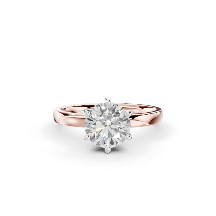 360 degree view of Boda Six-Prong Comfort-Fit Engagement Ring (2mm)