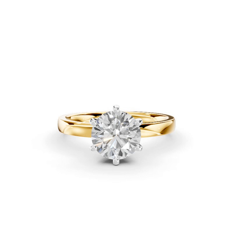 360 degree view of Boda Six-Prong Comfort-Fit Engagement Ring (2mm)