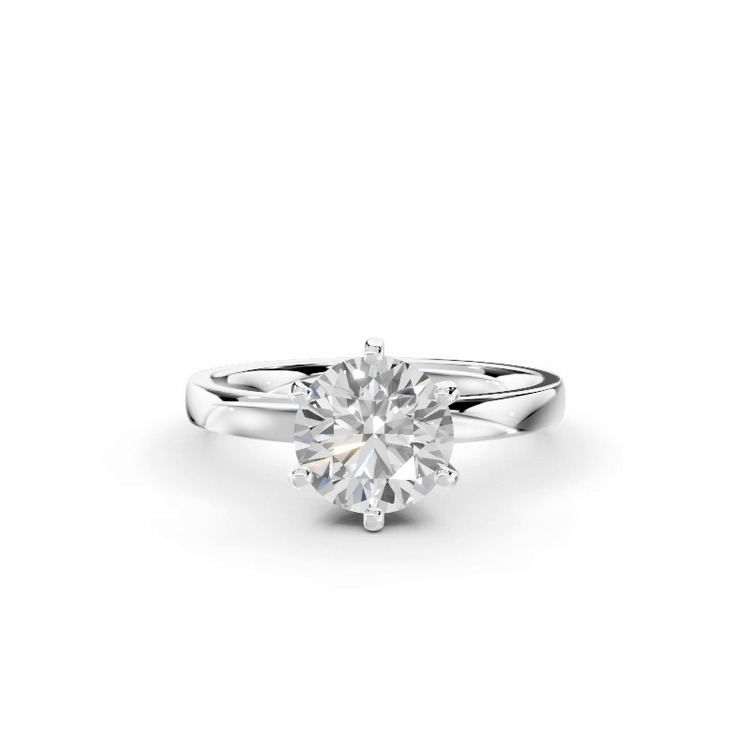 360 degree view of Boda Six-Prong Comfort-Fit Engagement Ring (2mm)