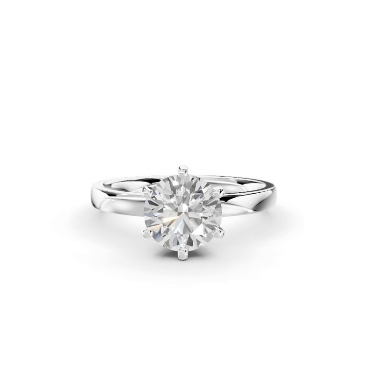 360 degree view of Boda Six-Prong Comfort-Fit Engagement Ring (2mm)